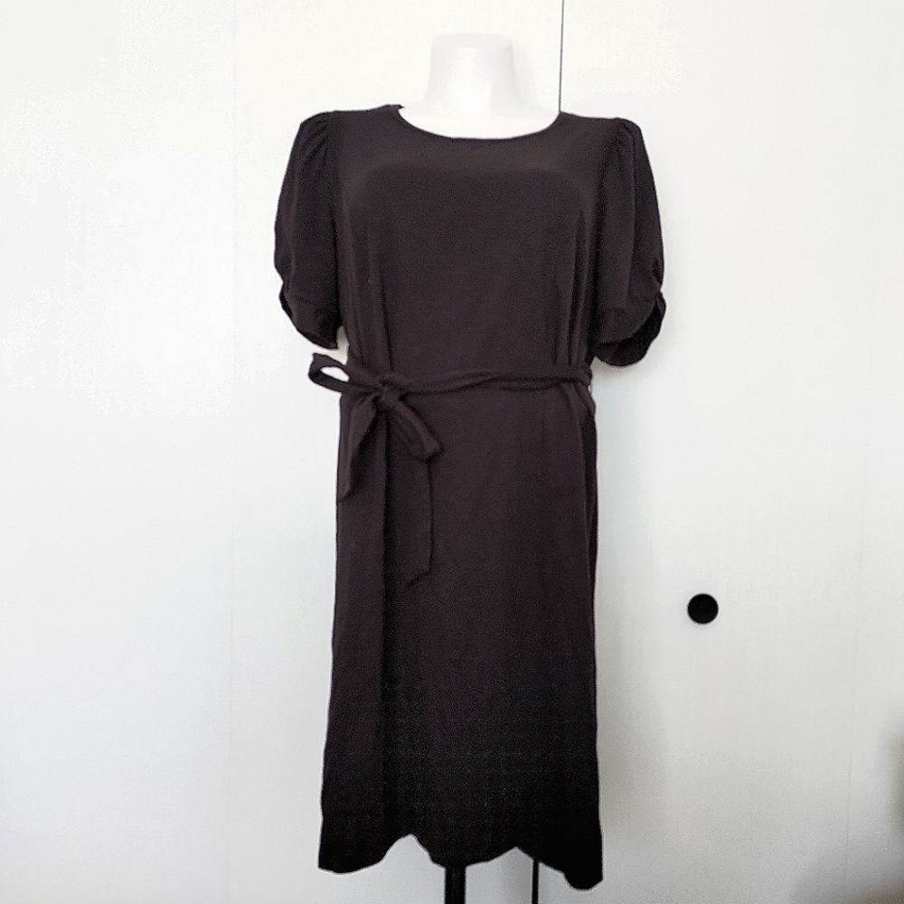 Black Tie Waist Dress sz 1X
